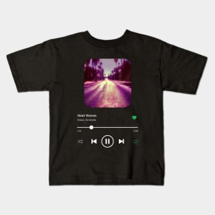 Heat Waves, Glass Animals, Music Playing On Loop, Alternative Album Cover Kids T-Shirt